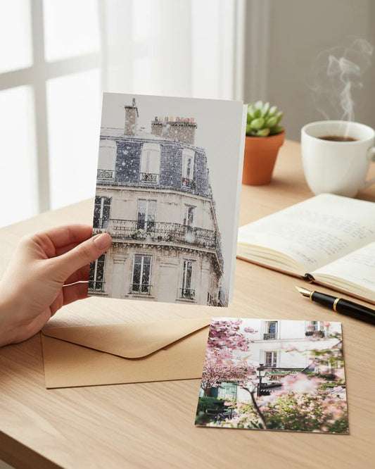 Card - Snowfall in Paris