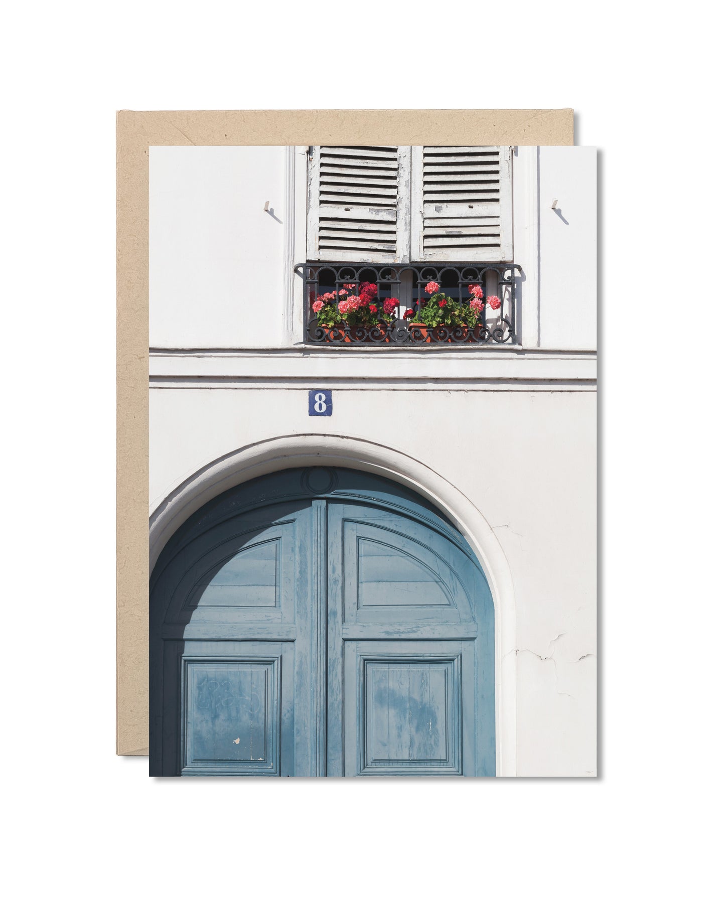 Card - Floral Entrance at Ile Saint-Louis Paris