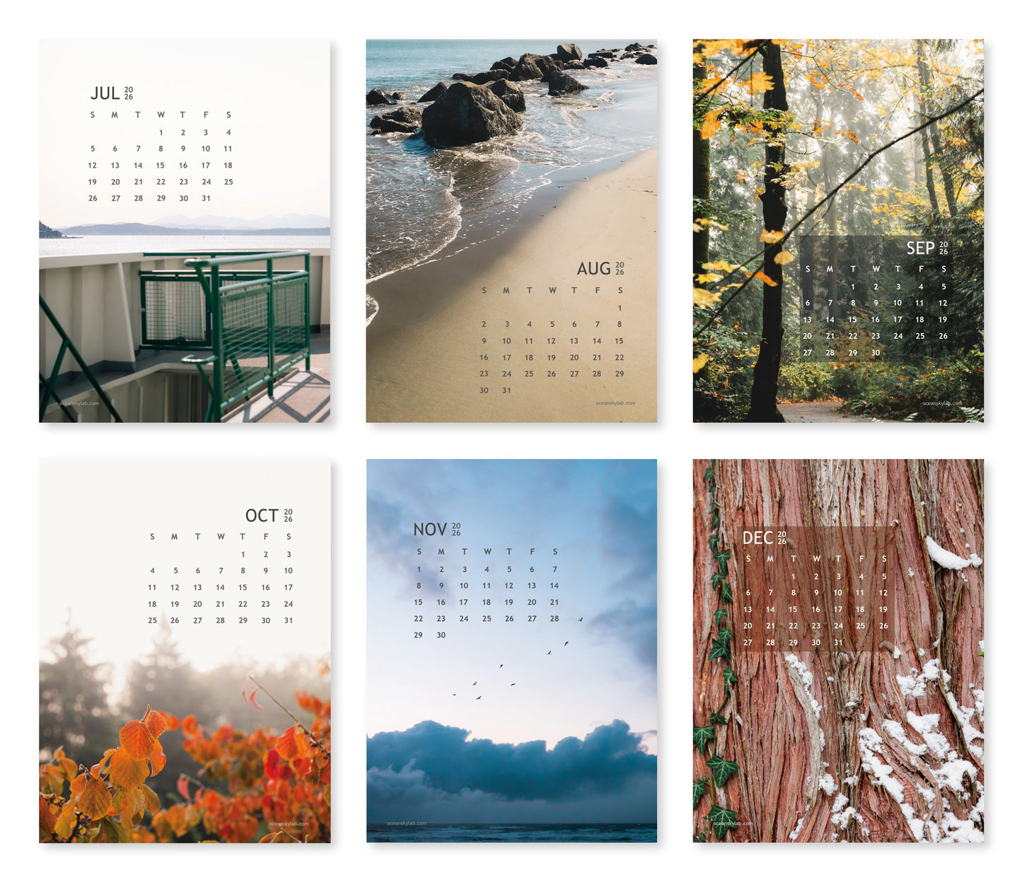 PRE-ORDER: 2026 Pacific Northwest Desk Calendar