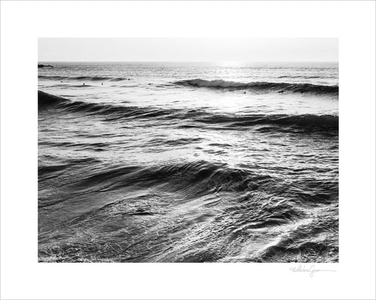 Surfers at Sunset - Spain