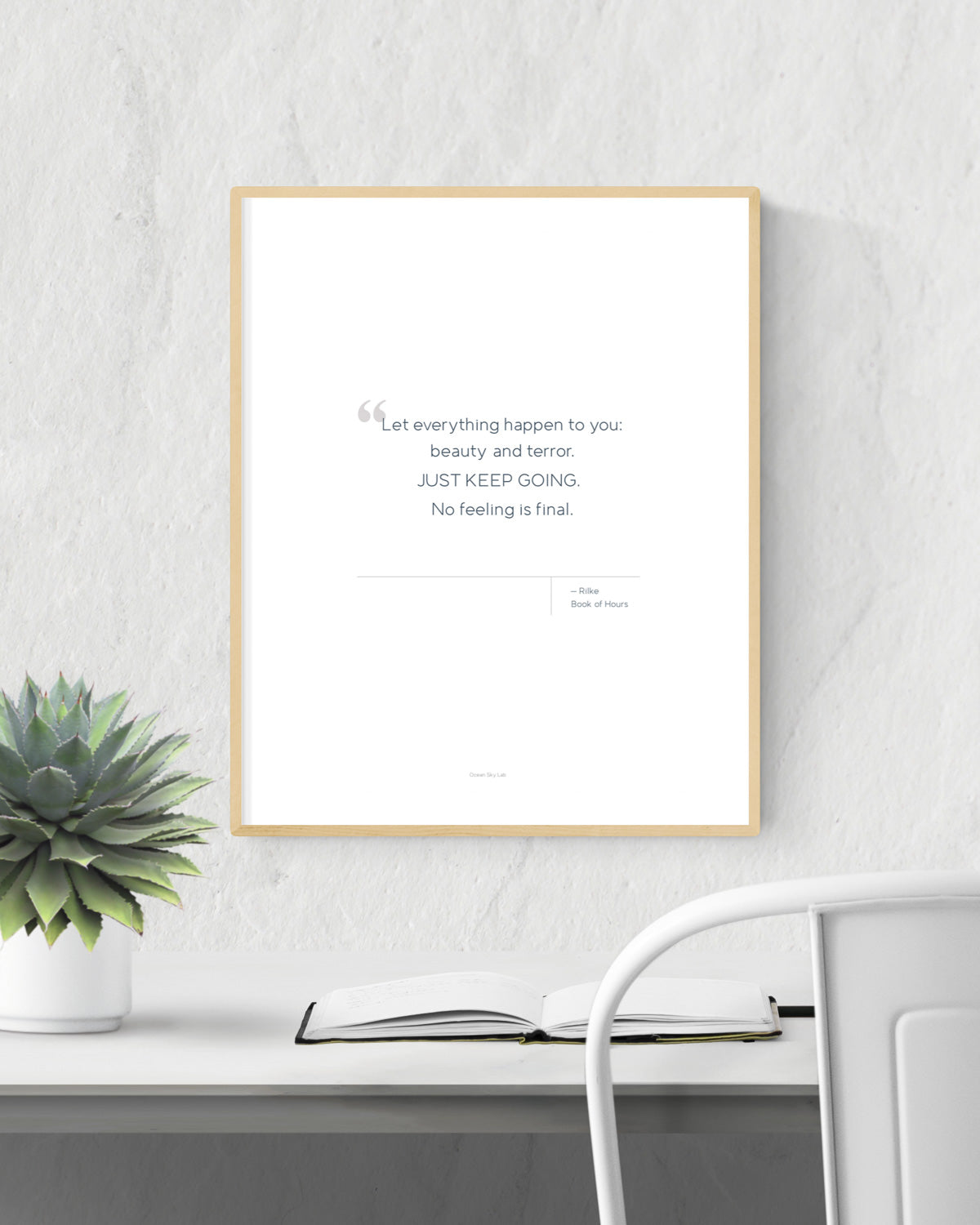 Printable Quote - Rilke - Keep Going