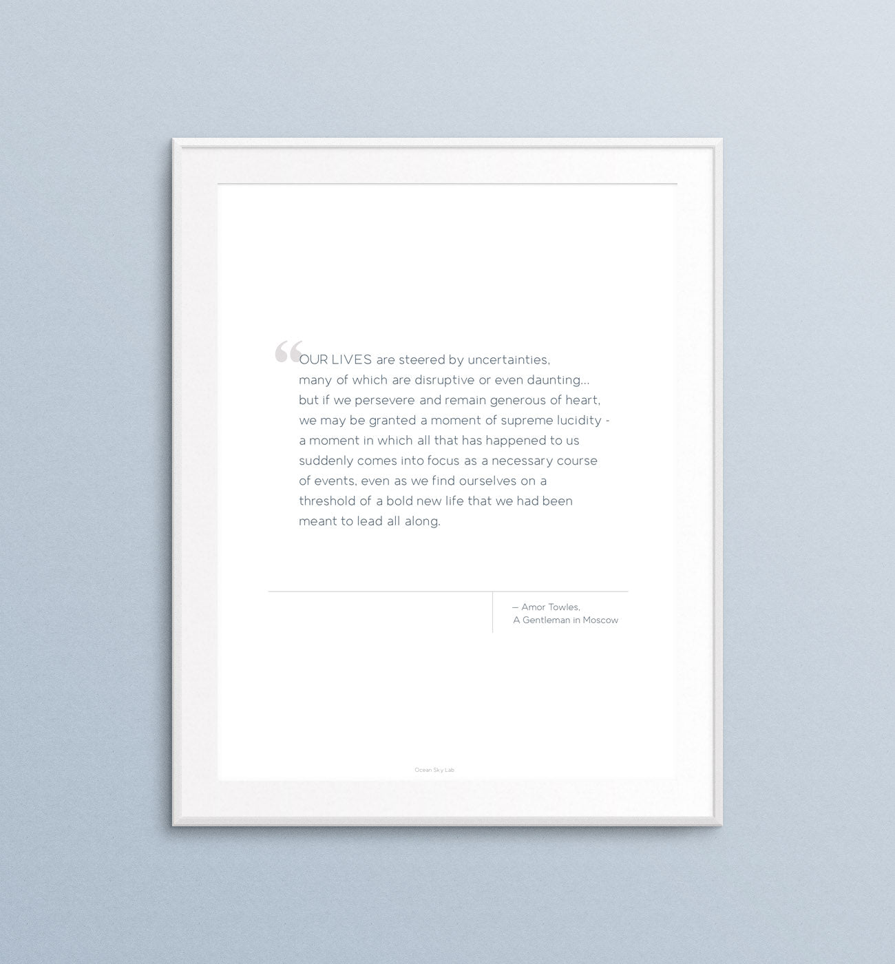Printable Quote - Amor Towles