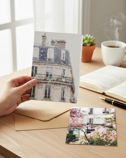 Card - Snowfall in Paris