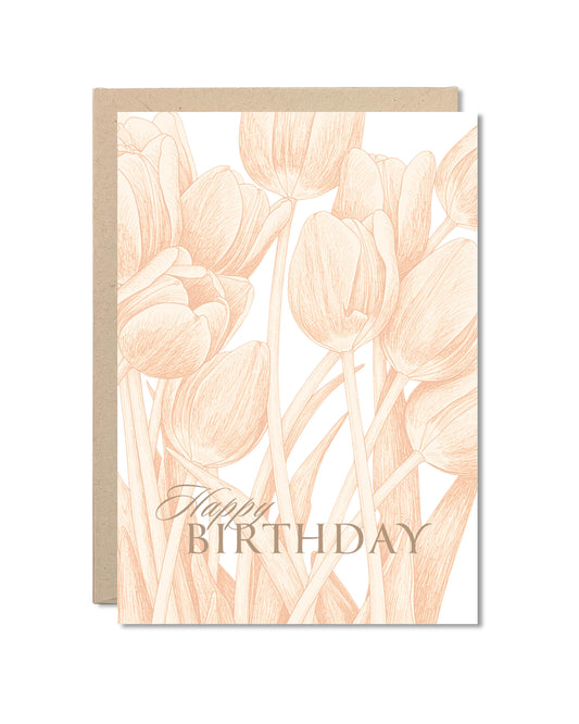 Card - Happy Birthday Tulips
