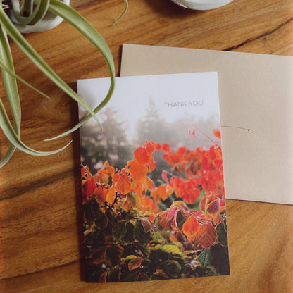 Card - Thank You Autumn in the PNW