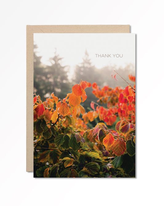 Card - Thank You Autumn in the PNW