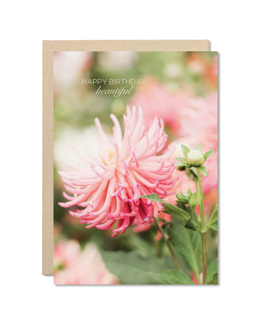 Card - Garden Dahlia Birthday