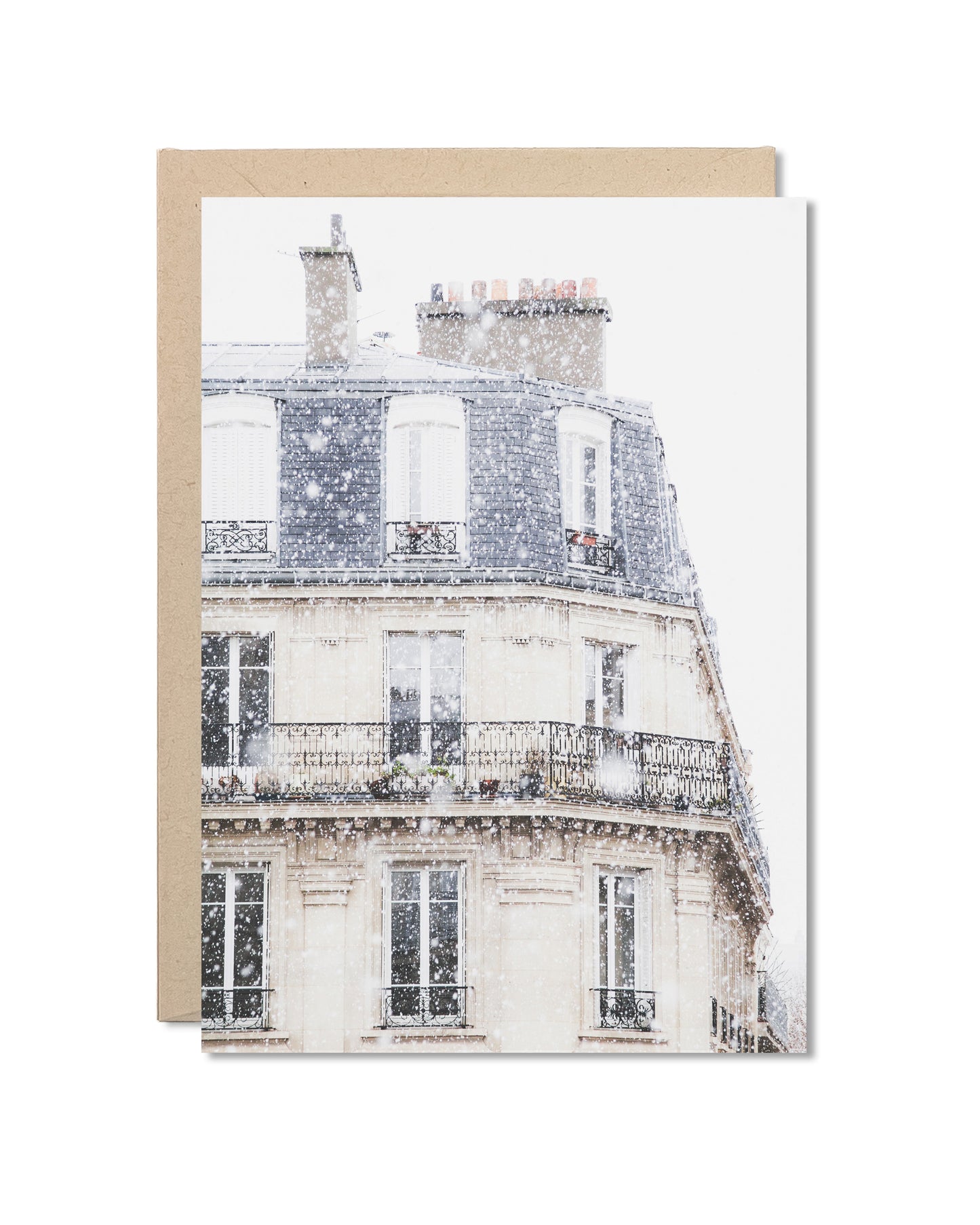 Card - Snowfall in Paris