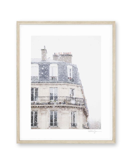 Snowfall in Paris