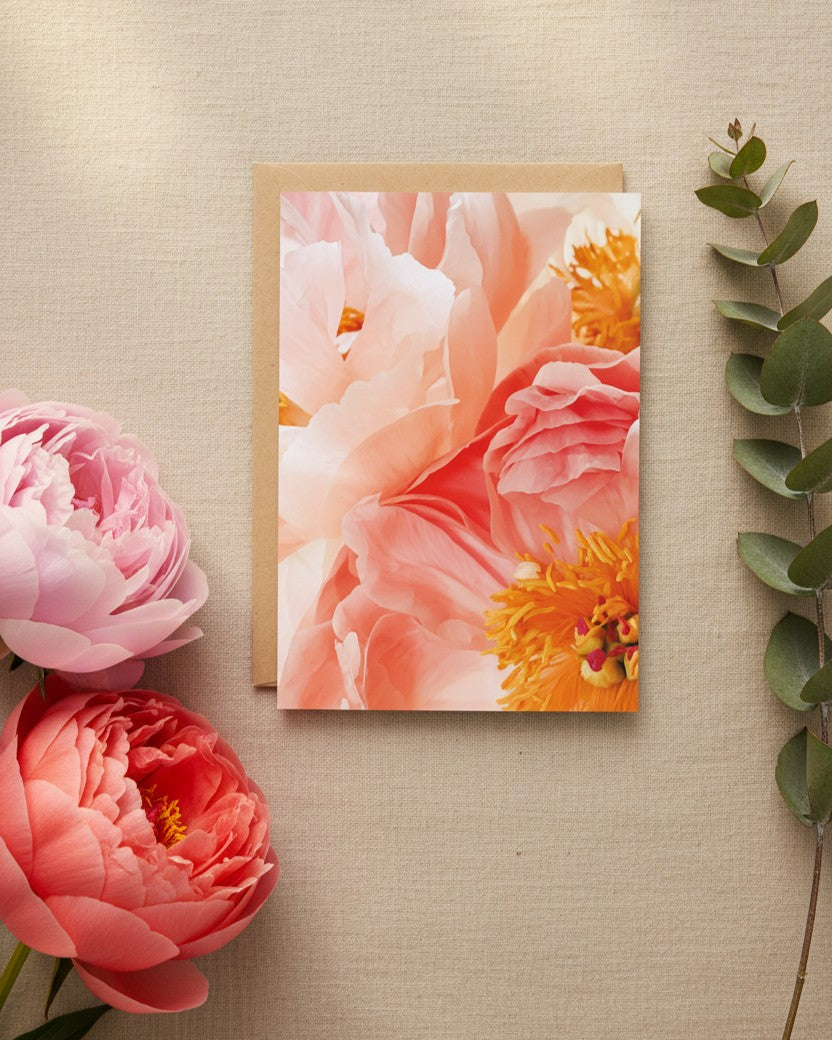 Card - Blush Peonies