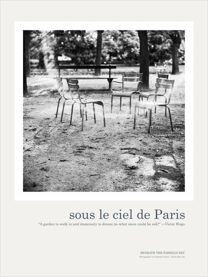 Art Print Paris Poster: Luxembourg Gardens