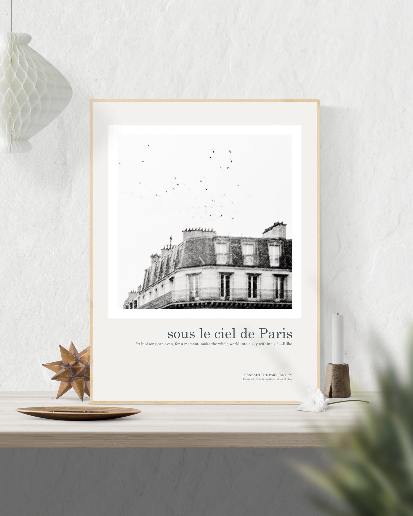 Art Print Paris Poster: Birdsong