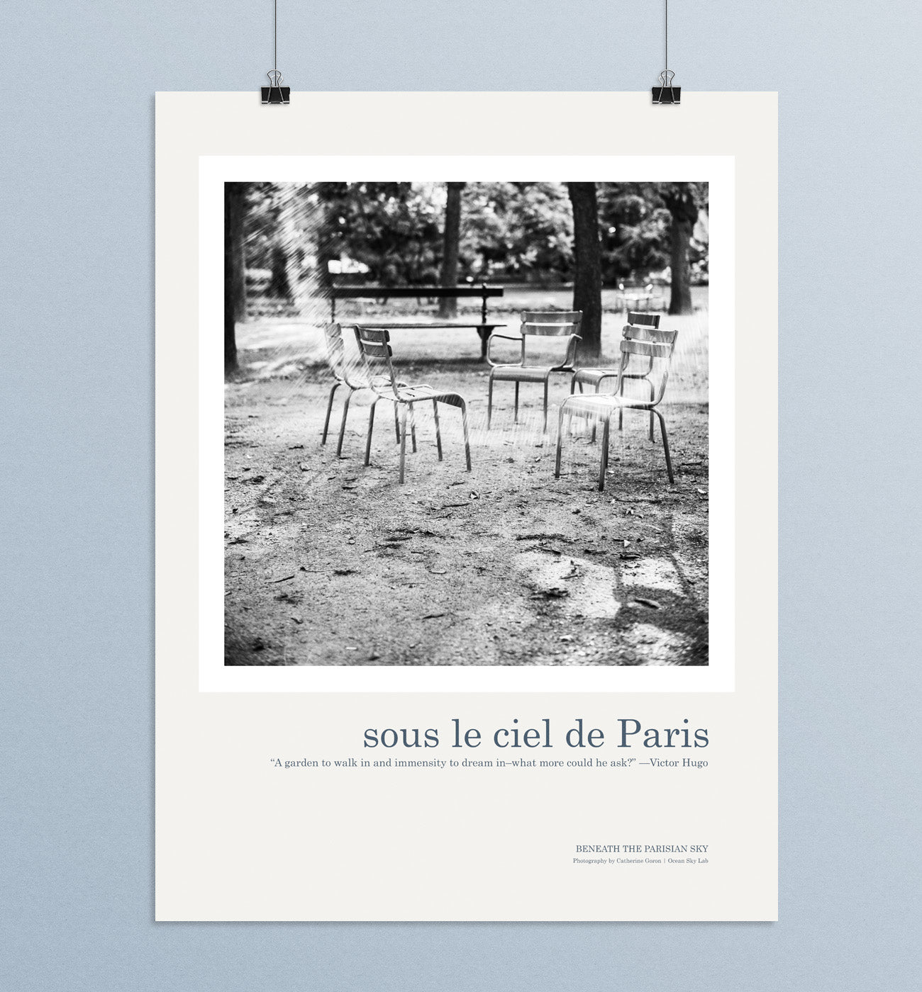 Art Print Paris Poster: Luxembourg Gardens