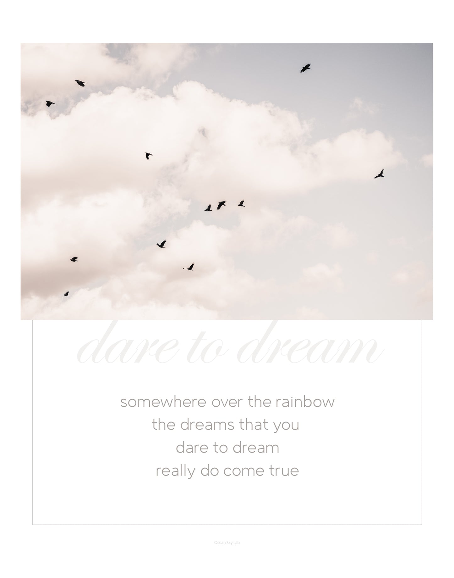 Quote Print: Over the Rainbow