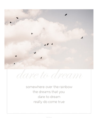 Quote Print: Over the Rainbow