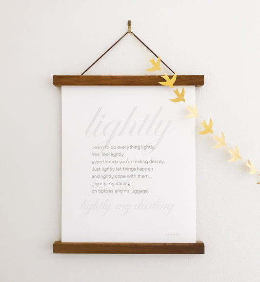 Quote Print: Lightly