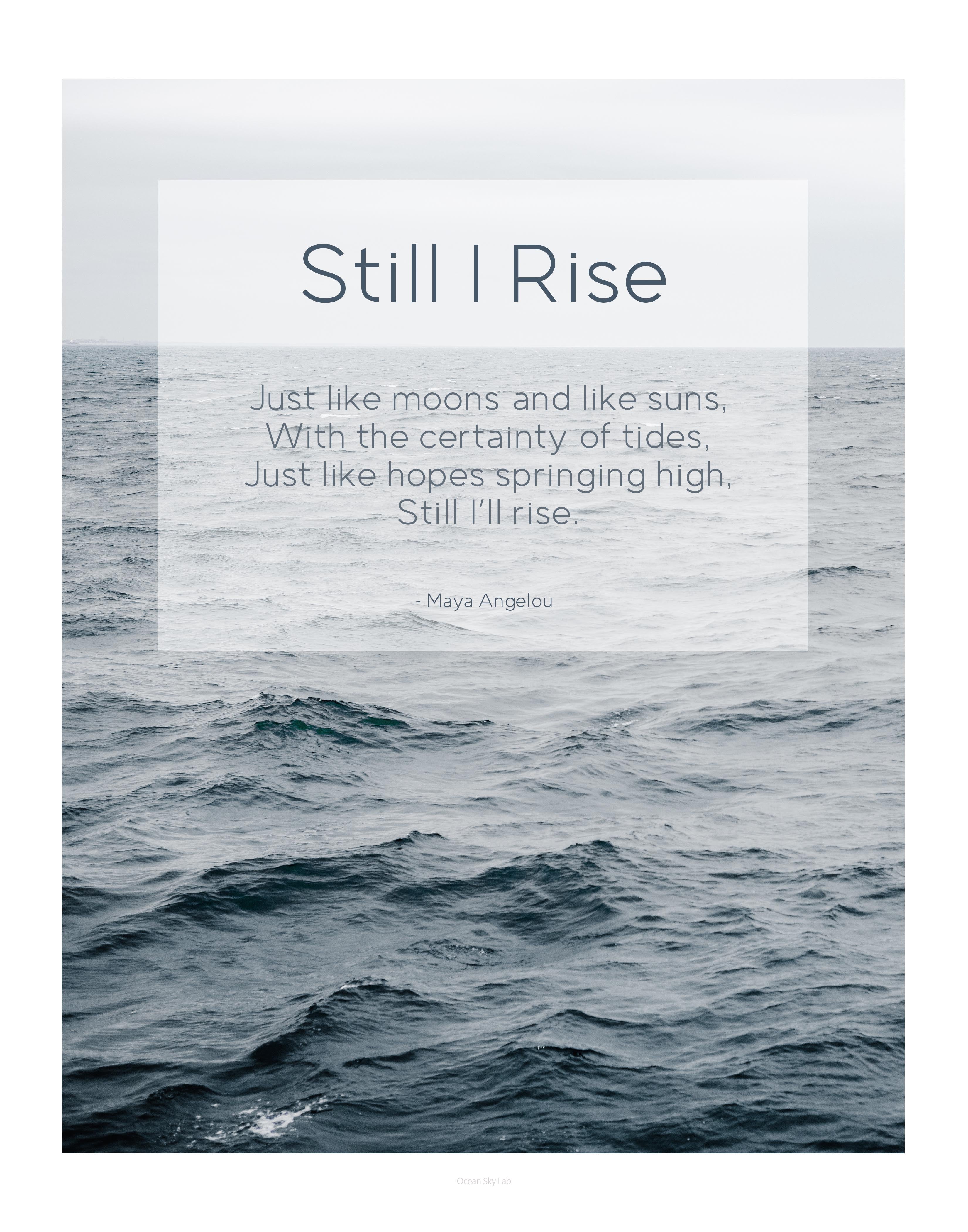 Quote Print: Be Water, My Friend – Ocean Sky Lab