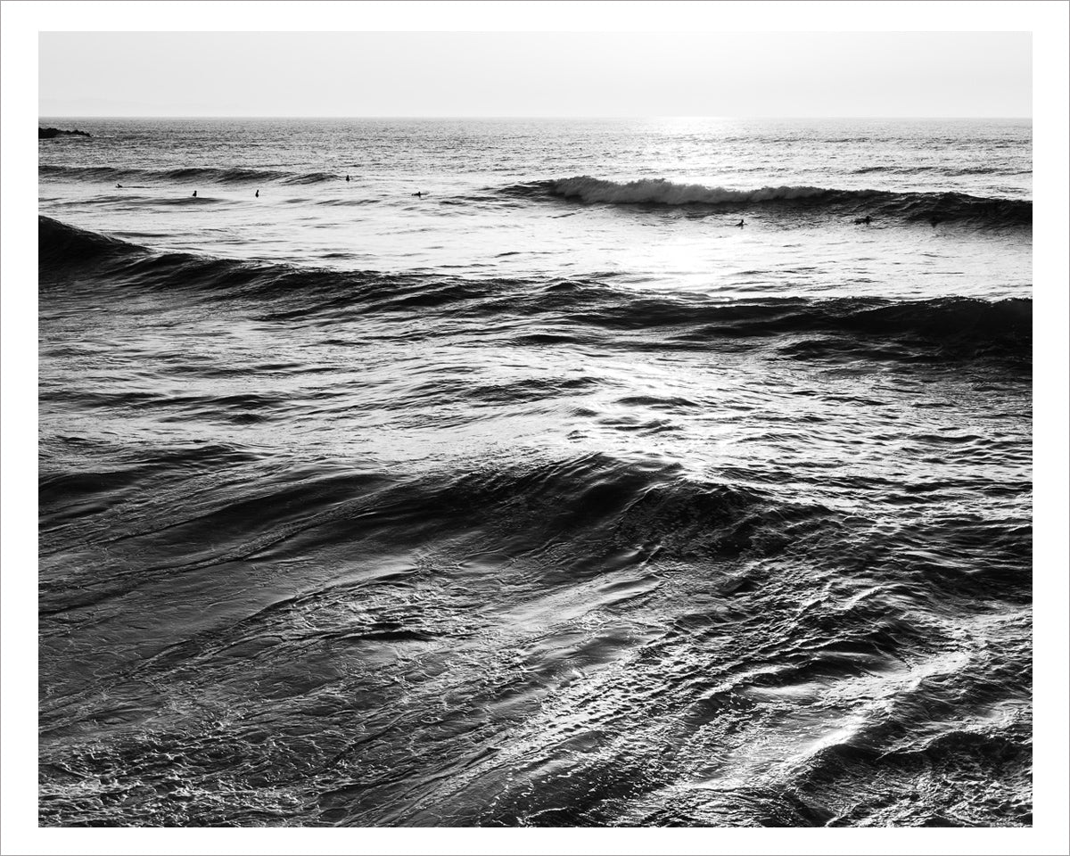 Surfers at Sunset - Spain